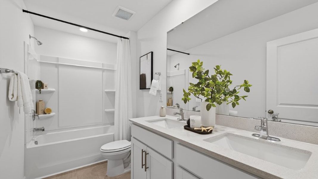 Representative furnished interior of a home built from the Hanover by D.R. Horton in Martin Farms, Aberdeen (Image 32).
