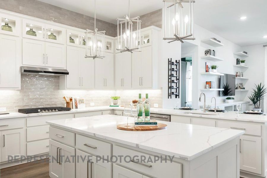 Furnished interior view inside a new home in 6 Creeks at Waterridge: 60ft. lots, Kyle (Image 3).