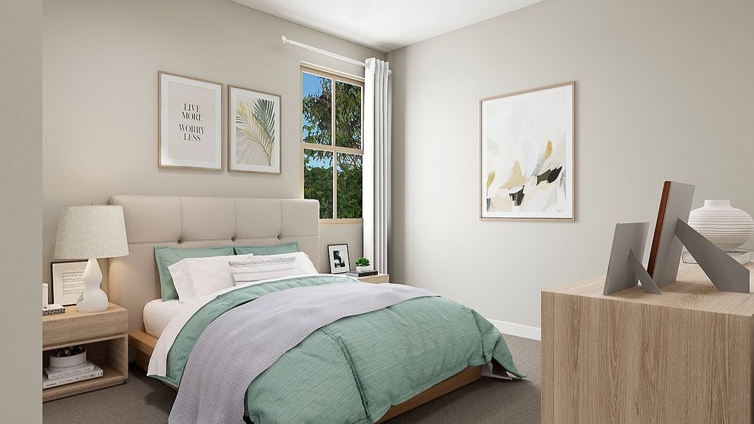 Furnished interior view inside a new home in Arietta at Soleo, San Tan Valley (Image 23).