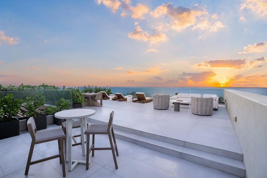 Exterior details and patio area of a home in , Miami Beach (Image 44). Exterior details and patio area of a home in , Miami Beach (Image 44).