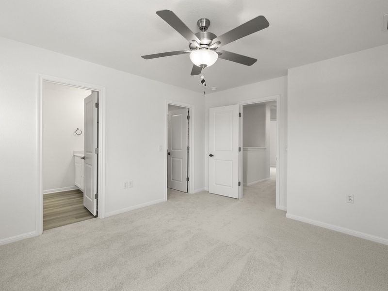 Spacious, unfurnished interior of a new home in Whisper Valley, Manor (Image 27). Spacious, unfurnished interior of a new home in Whisper Valley, Manor (Image 27).
