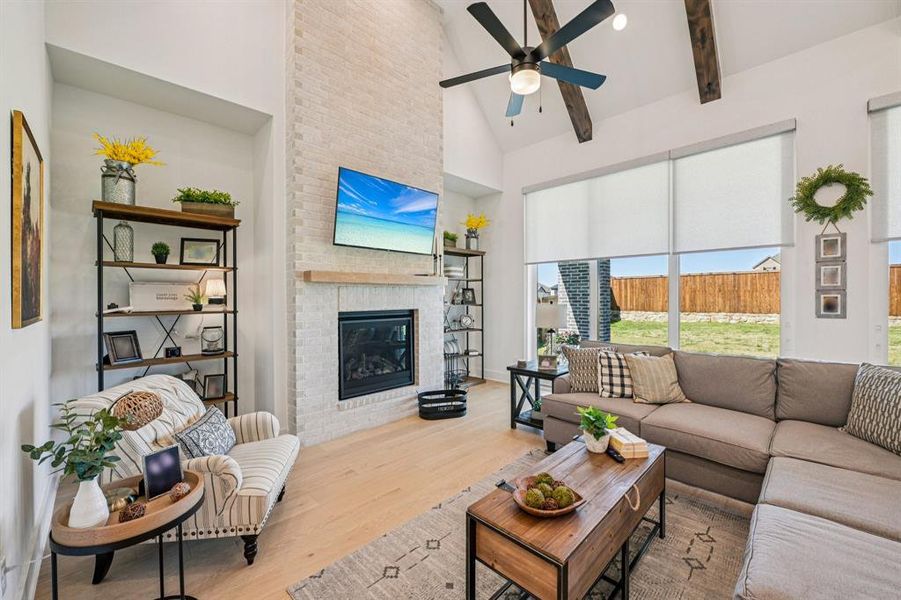 Furnished interior view inside a new home in Ridge Crossing, Waxahachie (Image 24).