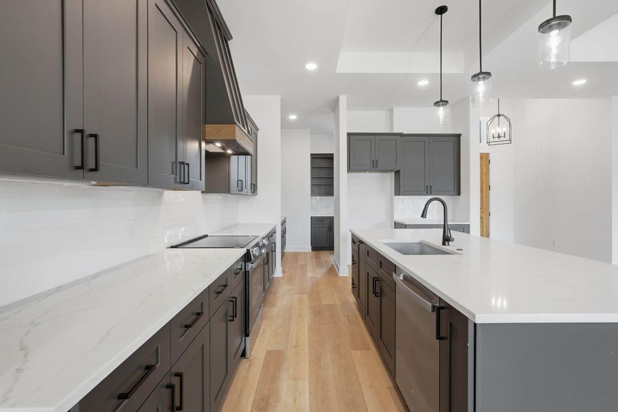 Furnished interior view inside a new home in , New Waverly (Image 18).
