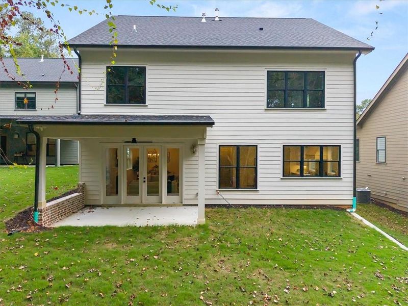 Exterior details and patio area of a home in , Atlanta (Image 3). Exterior details and patio area of a home in , Atlanta (Image 3).