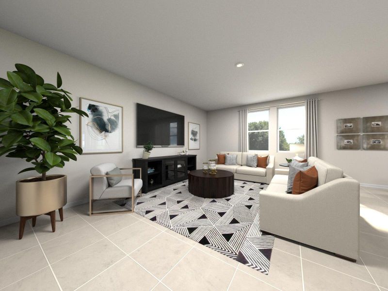 Furnished interior view inside a new home in Meritage Homes at Terra Lago - Premier Series, Indiantown (Image 8).