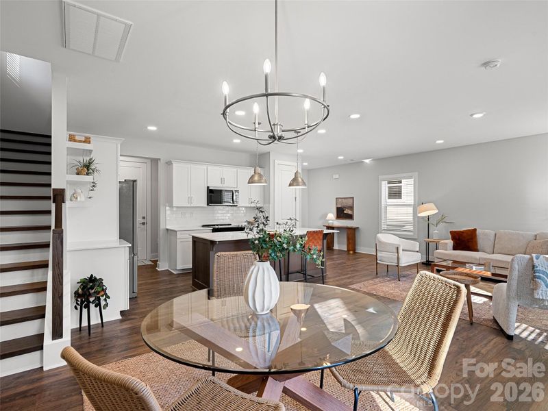 Furnished interior view inside a new home in , Weaverville (Image 35).