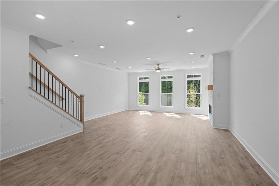 Spacious, unfurnished interior of a new home in Ecco Park, Alpharetta (Image 13).