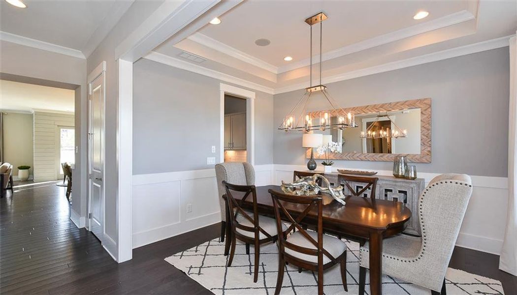 Furnished interior view inside a new home in , Cumming (Image 9). Furnished interior view inside a new home in , Cumming (Image 9).