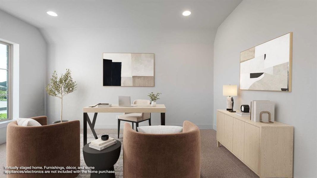 Furnished interior view inside a new home in Myrtle Creek 60', Waxahachie (Image 6).