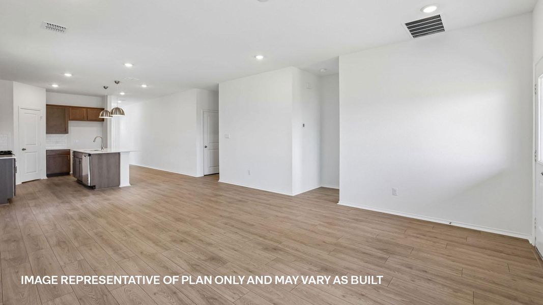 Representative unfurnished interior of a home built from the The Kendall by D.R. Horton in Valverde, Bastrop (Image 17).