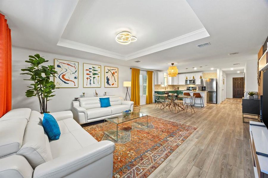 Furnished interior view inside a new home in , Denton (Image 15).