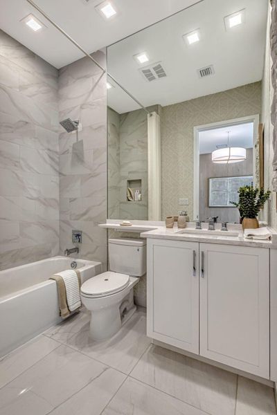 Furnished interior view inside a new home in Apex at Avenir, Palm Beach Gardens (Image 53).