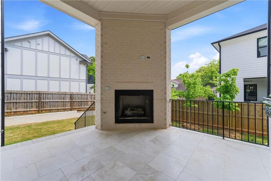 Exterior details and patio area of a home in , Atlanta (Image 30).