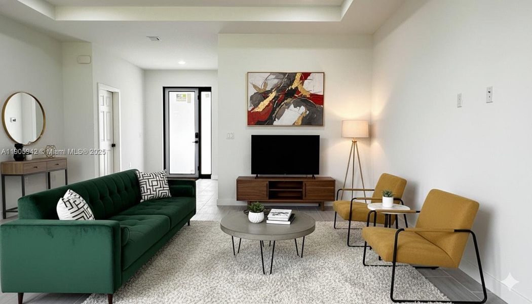 Furnished interior view inside a new home in , Lehigh Acres (Image 1). Furnished interior view inside a new home in , Lehigh Acres (Image 1).