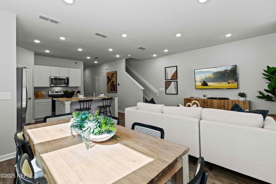 Furnished interior view inside a new home in The Dogwood Series at The Landings at Pecan Park, Jacksonville (Image 12).