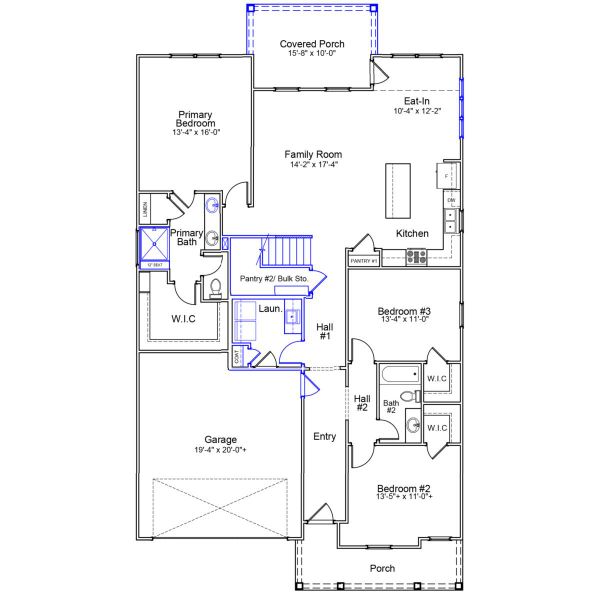 2D floor plan layout of this home in Cottages at Lake Emory, Inman, SC (Image 5). 2D floor plan layout of this home in Cottages at Lake Emory, Inman, SC (Image 5).