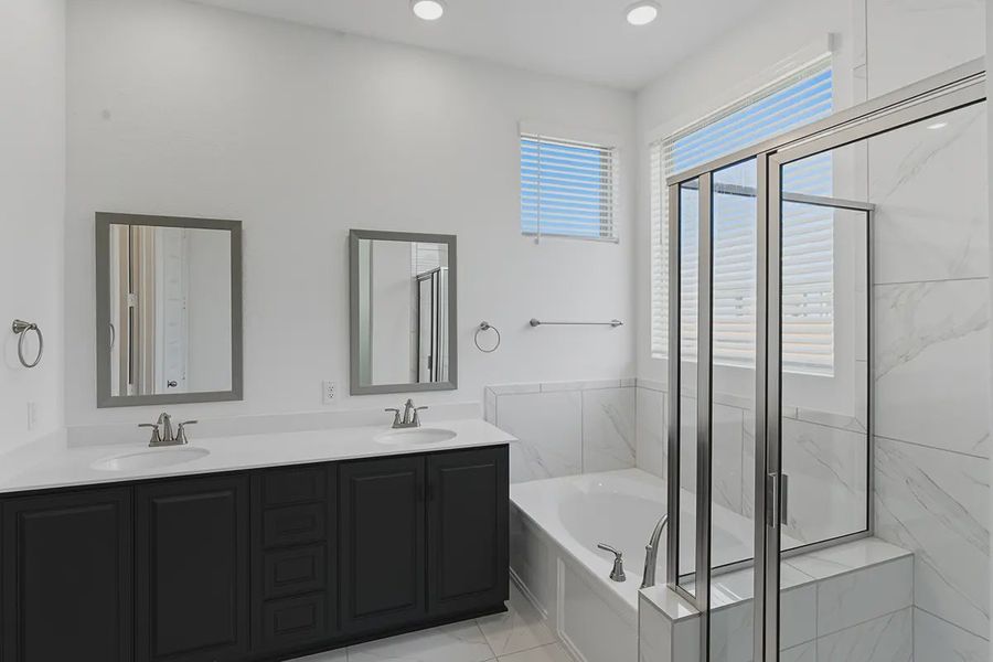 Furnished interior view inside a new home in Stillwater Ranch, San Antonio (Image 8). Furnished interior view inside a new home in Stillwater Ranch, San Antonio (Image 8).