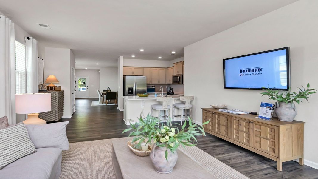 Representative furnished interior of a home built from the ALLEX by D.R. Horton in Leatherstone, Blythewood (Image 22).