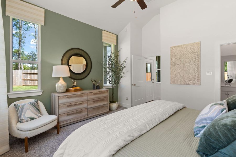 Furnished interior view inside a new home in Santa Rita Ranch, Liberty Hill (Image 19).