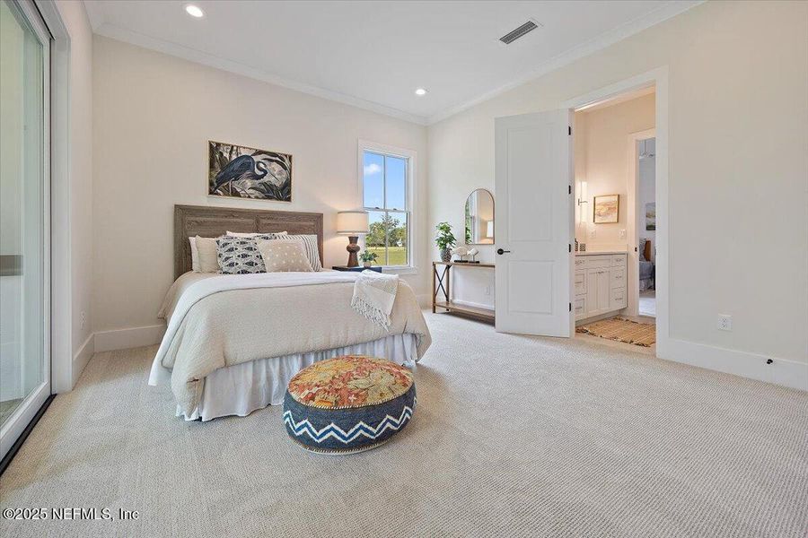 Furnished interior view inside a new home in River Landing at Nocatee (DF Luxury Homes), Ponte Vedra (Image 18). Furnished interior view inside a new home in River Landing at Nocatee (DF Luxury Homes), Ponte Vedra (Image 18).