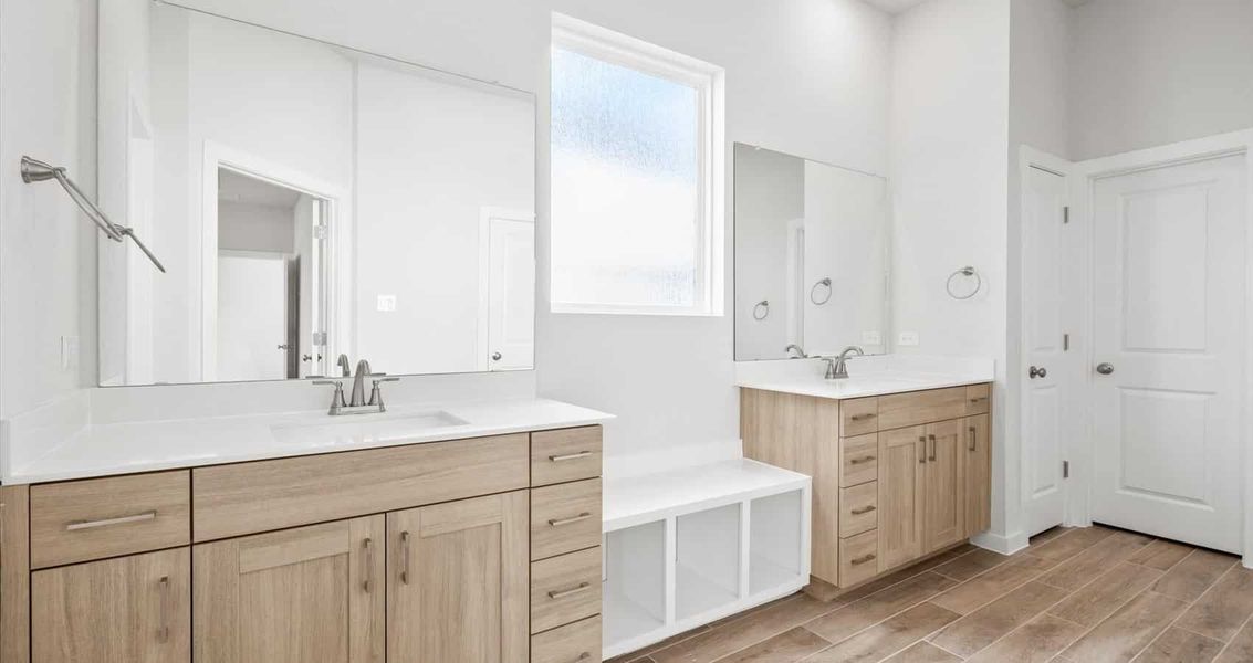 Furnished interior view inside a new home in Trace, San Marcos (Image 6).