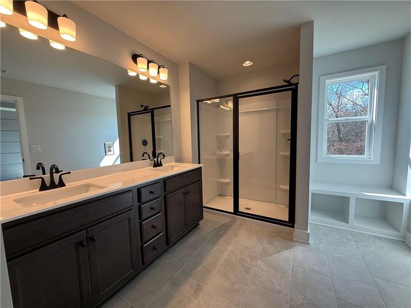 Furnished interior view inside a new home in The Towns at Auburn Station East, Auburn (Image 8).