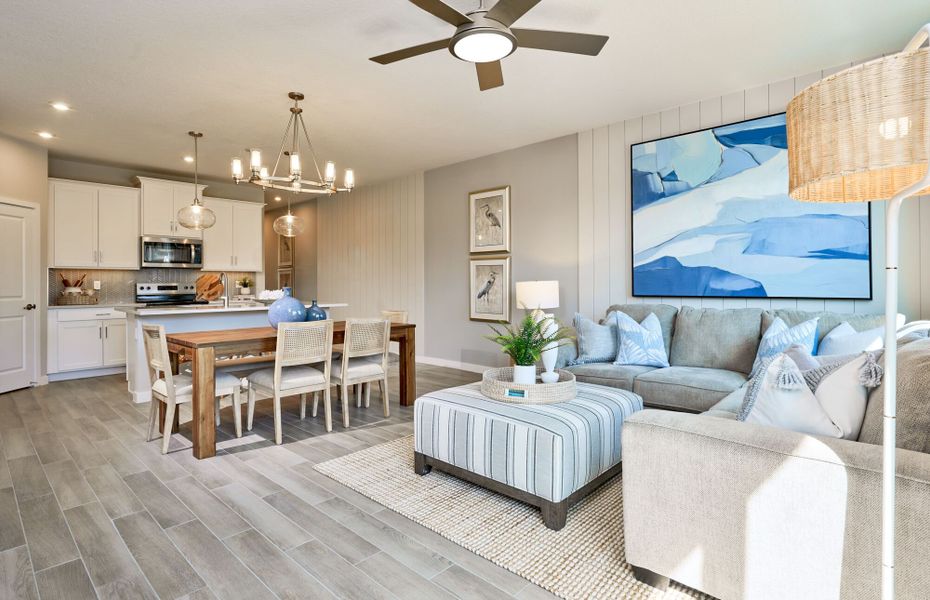 Representative furnished interior of a home built from the Hawthorn by Mattamy Homes in Forest – Townhomes, Greenacres (Image 5).