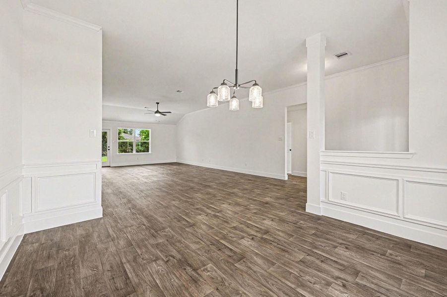 Spacious, unfurnished interior of a new home in Greystone, Angleton (Image 8). Spacious, unfurnished interior of a new home in Greystone, Angleton (Image 8).