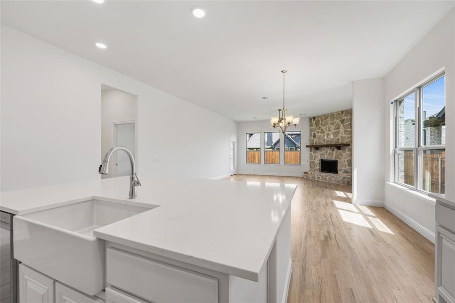 Furnished interior view inside a new home in Stone River Glen, Royse City (Image 10).