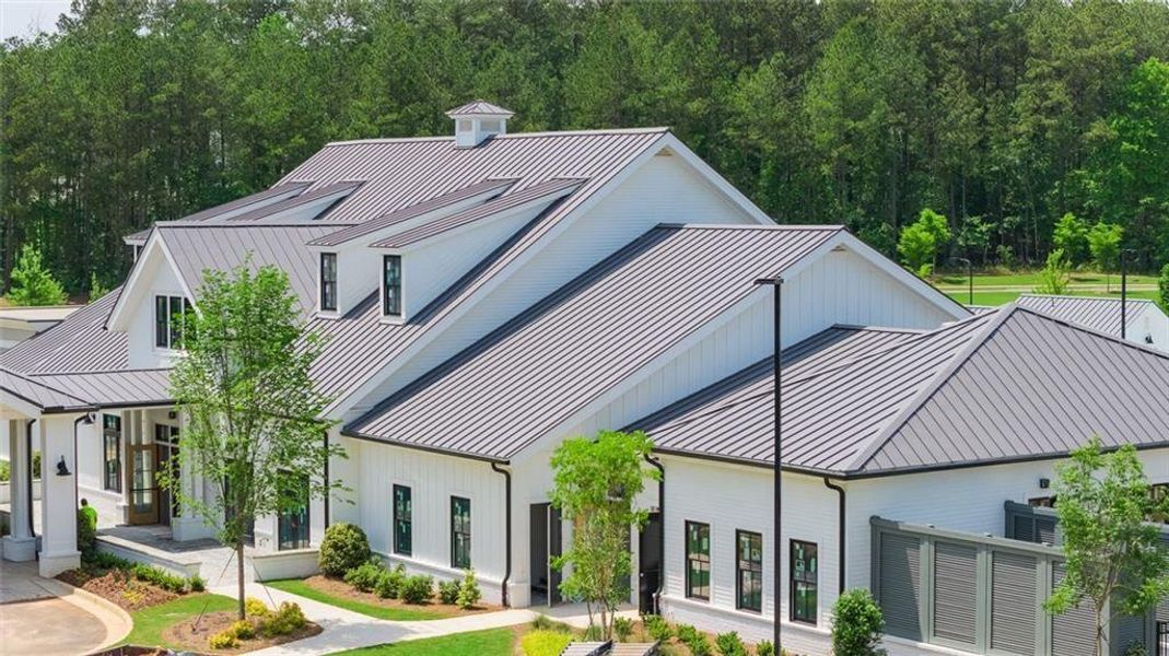 Front exterior of a new home in Soleil Belmont Park, Canton, GA, highlighting curb appeal (Image 25).