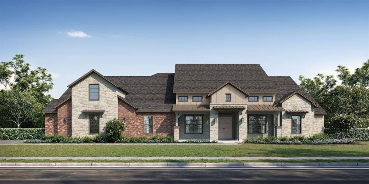 Front exterior of a home in the Dean Farms community, located in Lucas, TX (Image 3).