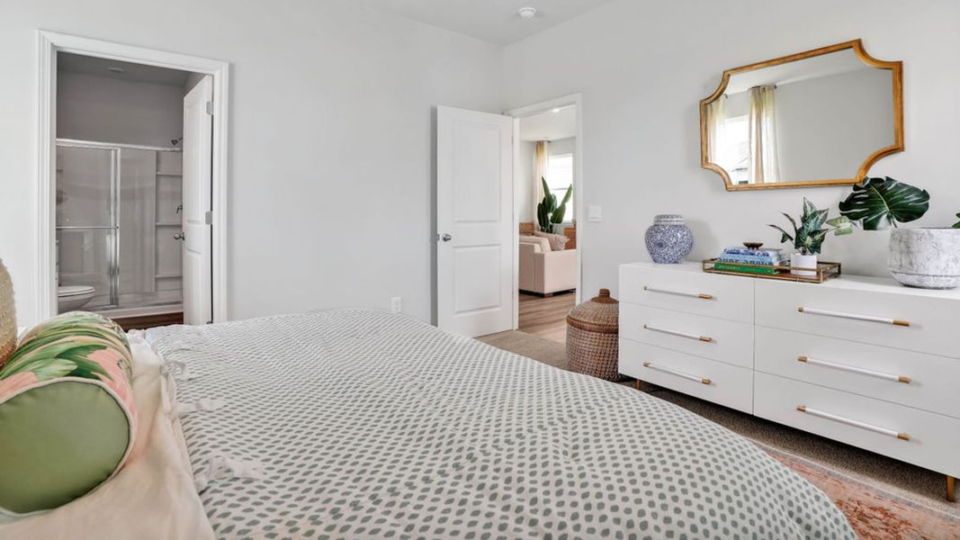 Representative furnished interior of a home built from the LEWIS by D.R. Horton in The Cottages at Blake Farm, Wilmington (Image 27).