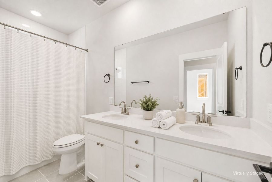 Furnished interior view inside a new home in Willow Grove Townhomes, Melissa (Image 5).