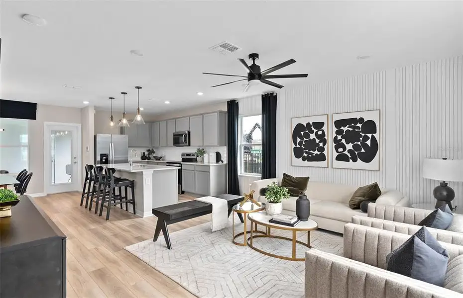 Furnished interior view inside a new home in The Landings at Live Oak Lake, St. Cloud (Image 5).