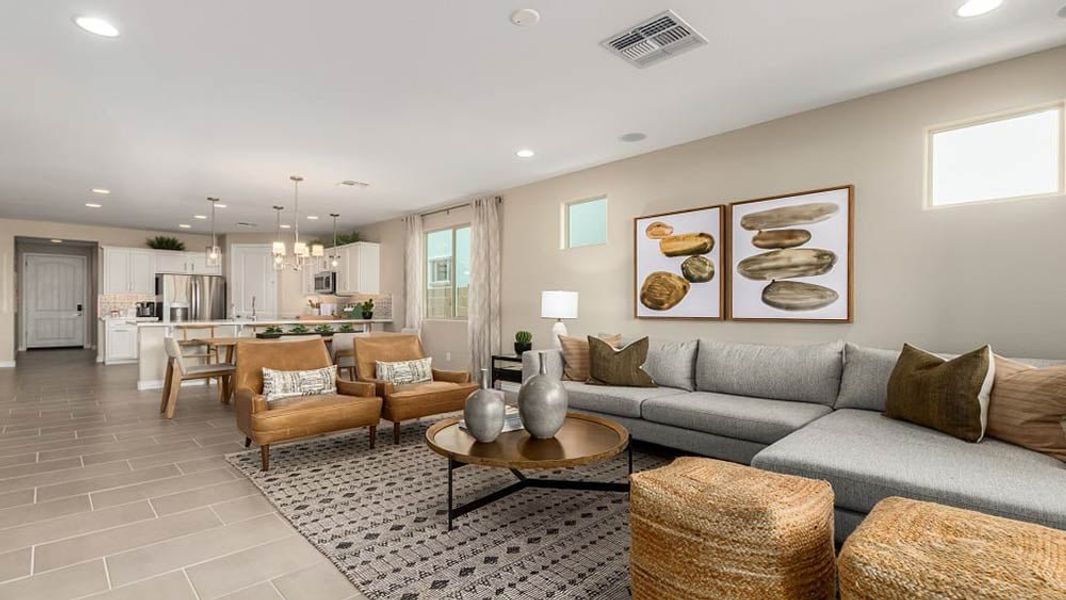 Furnished interior view inside a new home in Stonehaven, Glendale (Image 6). Furnished interior view inside a new home in Stonehaven, Glendale (Image 6).