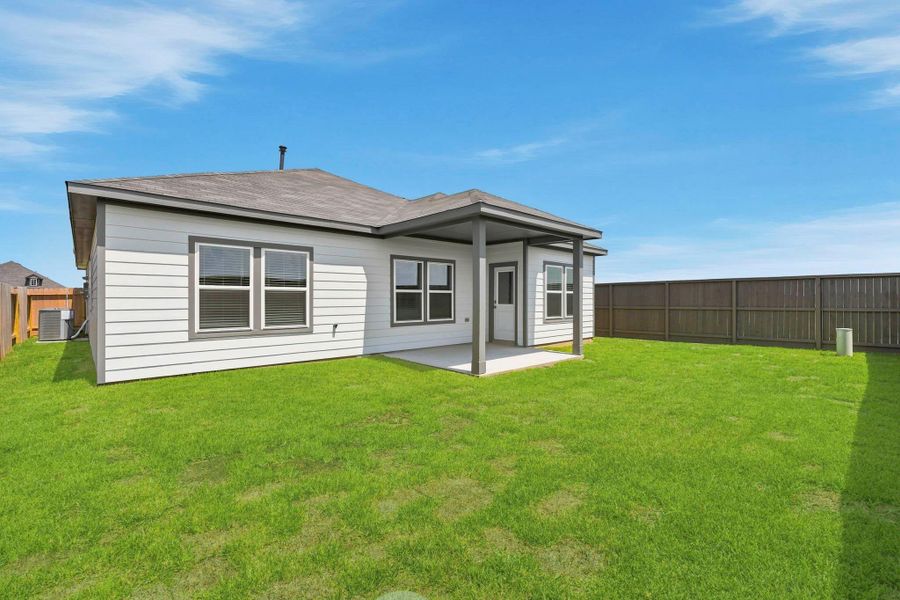 Exterior details and patio area of a home in Mirabella, Brookshire (Image 4).