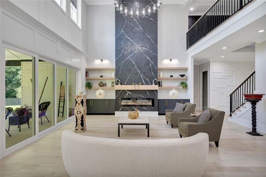 Furnished interior view inside a new home in , Suwanee (Image 5).