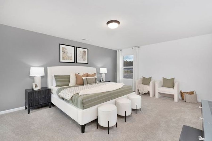 Representative furnished interior of a home built from the Seville II by True Homes in Colvin Park, Rock Hill (Image 23).