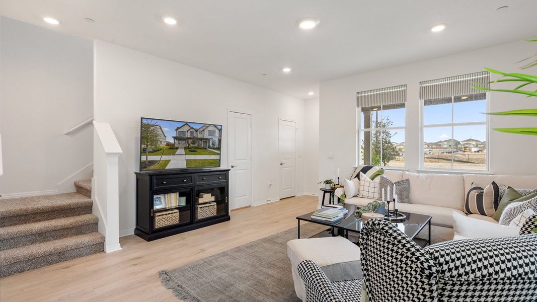 Furnished interior view inside a new home in Avery Centre, Round Rock (Image 6).