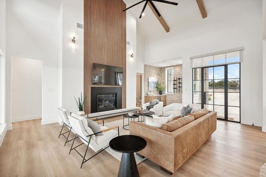 Furnished interior view inside a new home in , Strawn (Image 10). Furnished interior view inside a new home in , Strawn (Image 10).