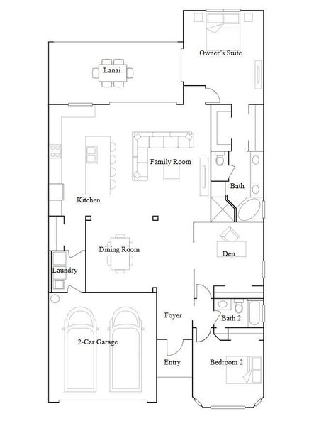 2D floor plan layout of this home in , Venice, FL (Image 3). 2D floor plan layout of this home in , Venice, FL (Image 3).