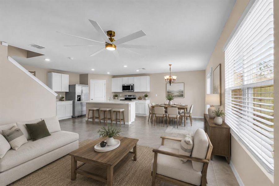 Furnished interior view inside a new home in Briarwood, Alachua (Image 5).