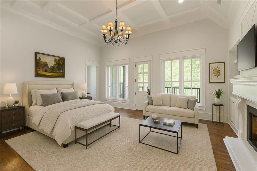Furnished interior view inside a new home in , Roswell (Image 11).