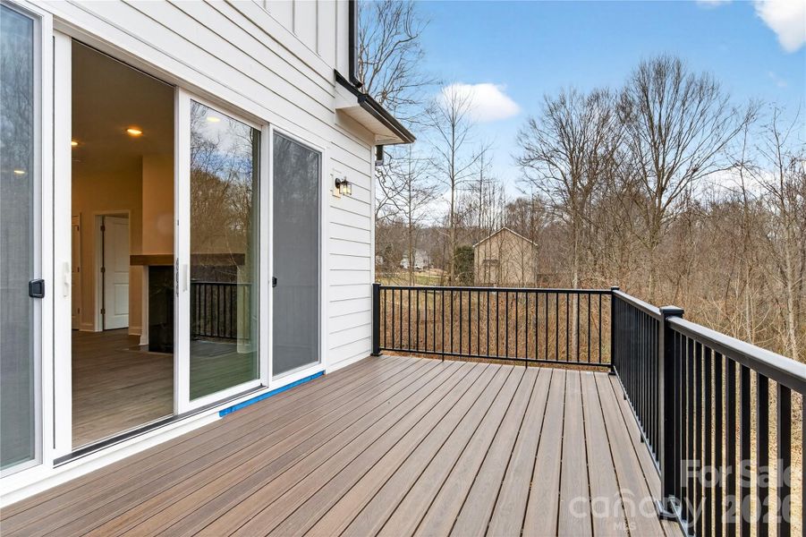 Exterior details and patio area of a home in , Troutman (Image 21).