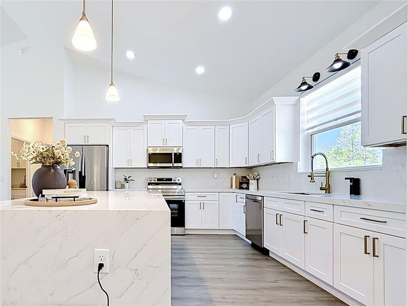Furnished interior view inside a new home in , Dunnellon (Image 29).