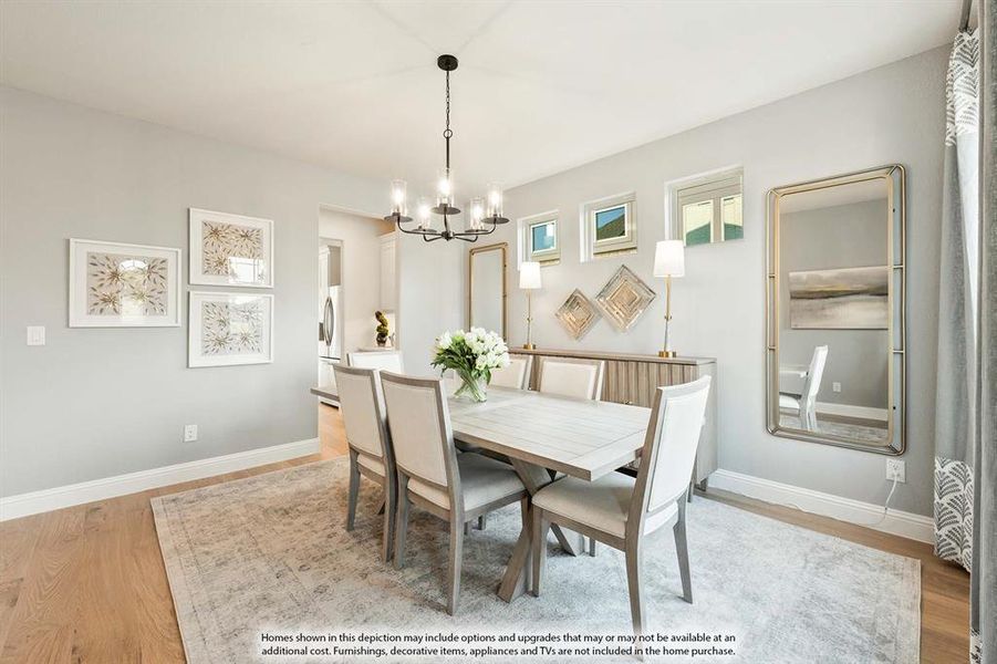 Furnished interior view inside a new home in Sunrise at Garden Valley, Waxahachie (Image 9).