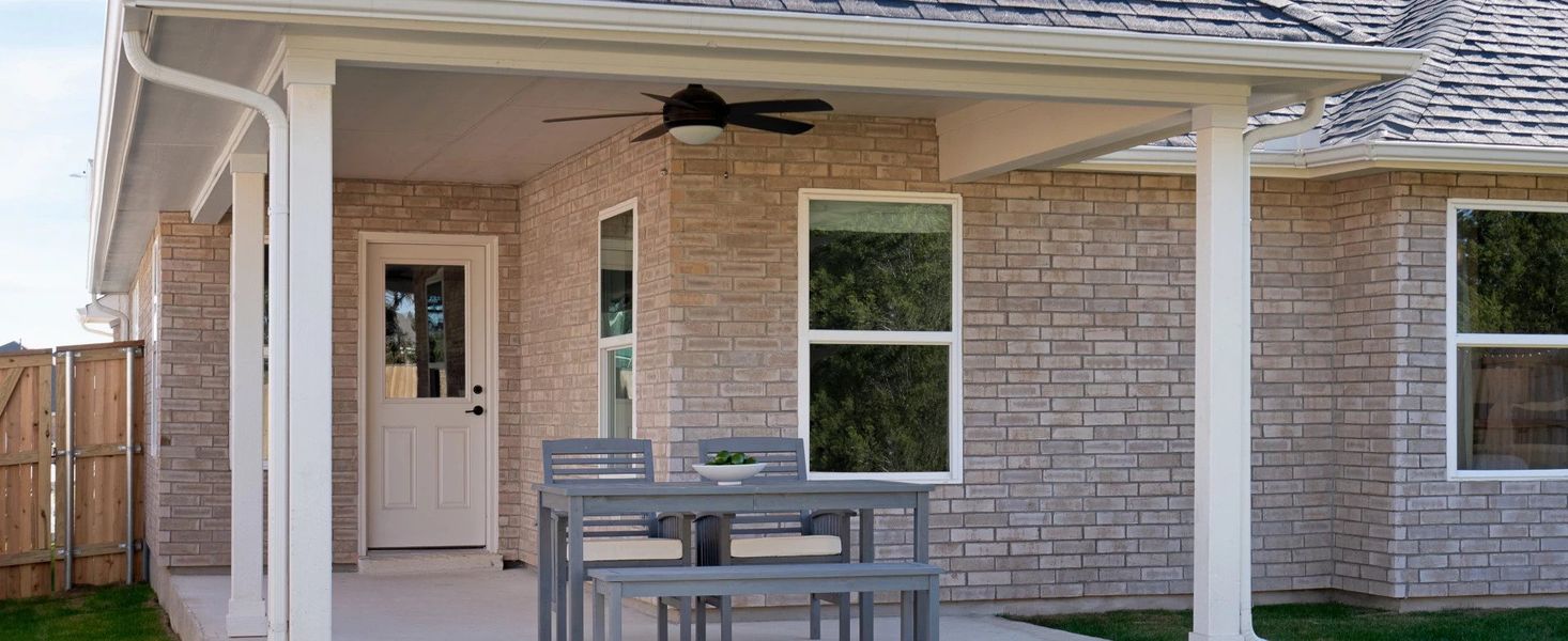 Representative exterior details of a home built from the Medina II by Ashton Woods in The Colony 50s, Bastrop (Image 2).