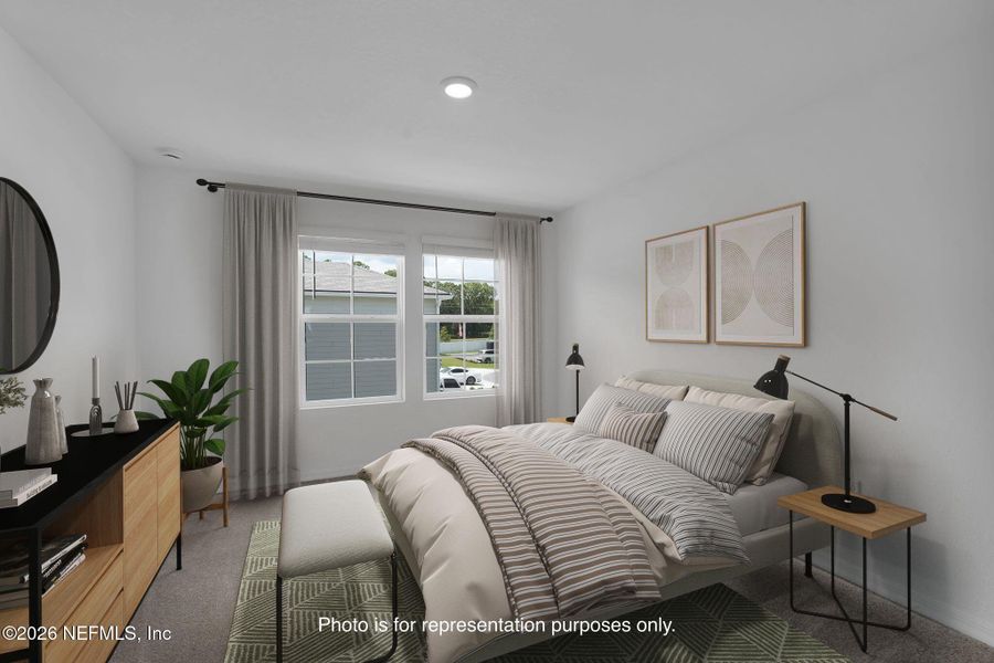 Furnished interior view inside a new home in , Jacksonville (Image 9).