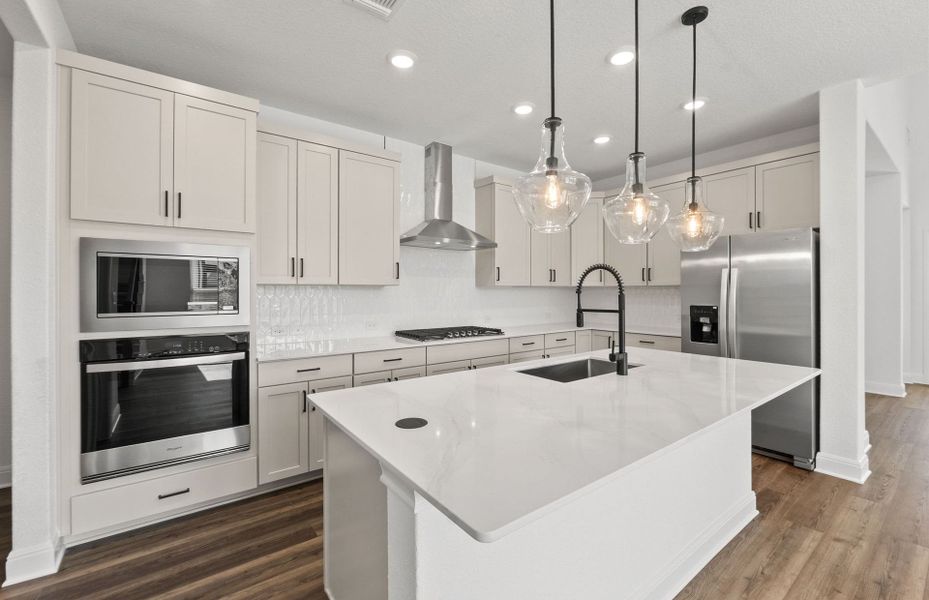 Furnished interior view inside a new home in Santa Rita Ranch, Liberty Hill (Image 14).