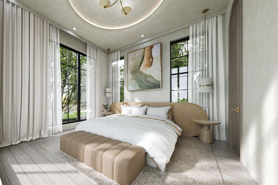 Furnished interior view inside a new home in , Dallas (Image 25).